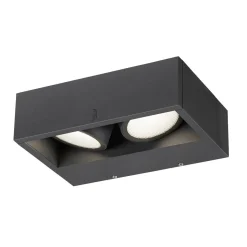 Eskina frame dobbel vegglampe utendørs 27W 3000/4000 Kelvin IP65