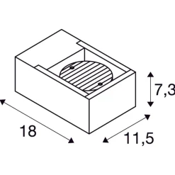 Eskina frame vegglampe utendørs 15W 3000/4000 Kelvin IP65 - dimbar