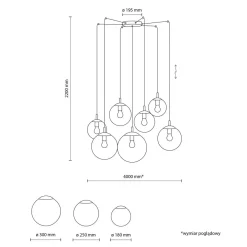 Esme takpendel 7-lys