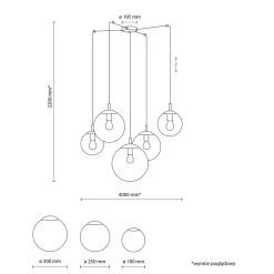 Esme takpendel 5-lys