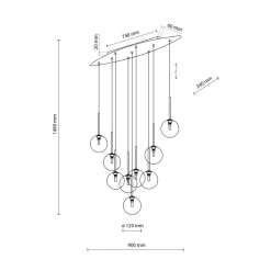 Estera takpendel 7-lys