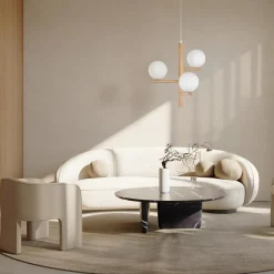 Estera wood takpendel 3-lys