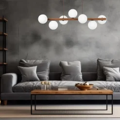 Estera wood takpendel 7-lys