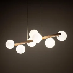 Estera wood takpendel 7-lys