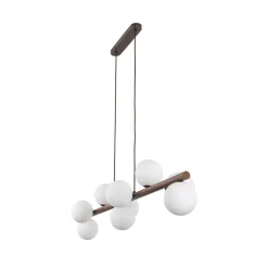 Estera wood takpendel 9-lys