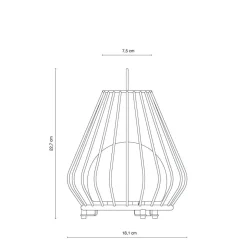 Evesham utendørs lanterne oppladbar liten