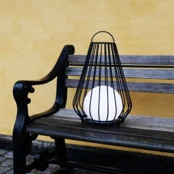 Evesham utendørs lanterne oppladbar stor