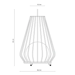 Evesham utendørs lanterne oppladbar stor
