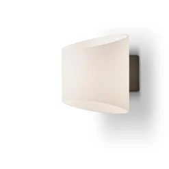 Evoke Oval 18 cm vegglampe - Antrasittgrå/Hvit