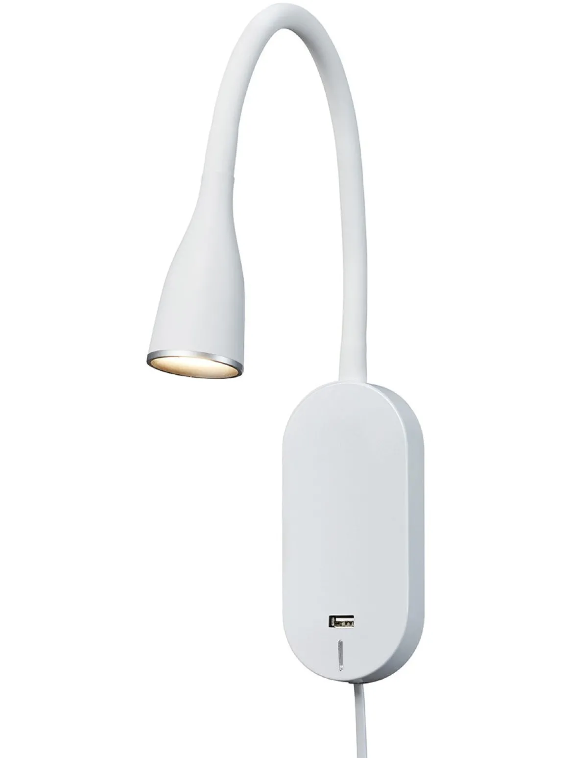Eye vegglampe 5 watt dimbar m/ USB - Hvit