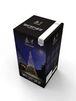 Fairybell 6 flaggstang julebelysning - 1200 LEDlys - B-vare