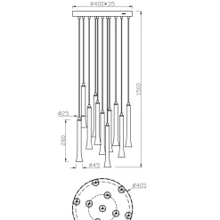 Fiato takpendel Ø40