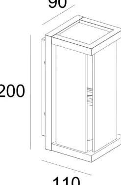 Finestra minor vegglampe - Antrasitt