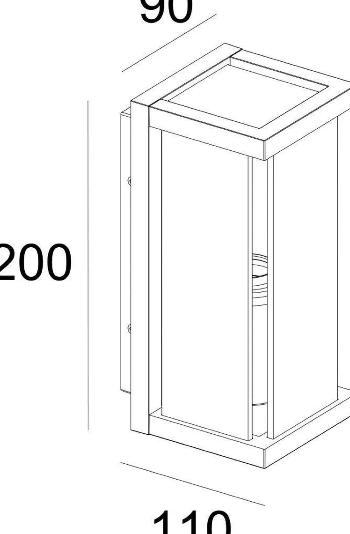 Finestra minor vegglampe - Antrasitt