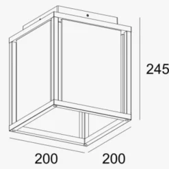 Finestra taklampe - Antrasitt