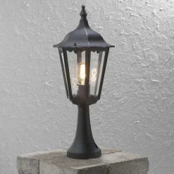 Firenze portstolpe 55 cm - Svart