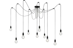 Fix multi 10 lys takpendel - Svart