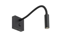 Flex vegglampe 3W 2700K - Svart