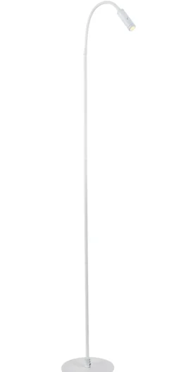 Flexi gulvlampe 3W Dimbar - Hvit