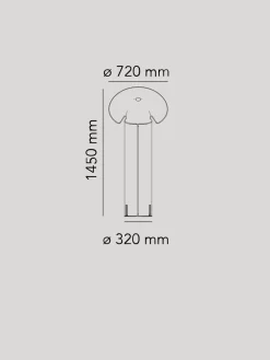 Flos Chiara Gulvlampe - Aluminium/Antrasitt