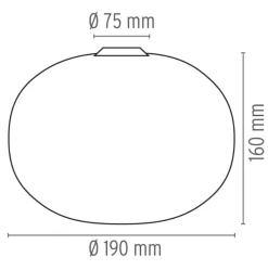 Flos Glo-Ball C/W Zero 19cm