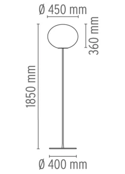 Flos Glo-Ball F3 gulvlampe