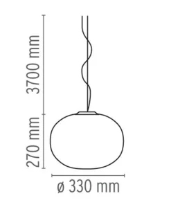Flos Glo-Ball S1 taklampe - 33cm