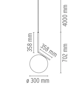 Flos IC S2 takpendel
