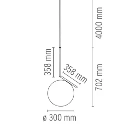 Flos IC S2 takpendel