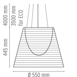 Flos K Tribe S3 taklampe - transparent