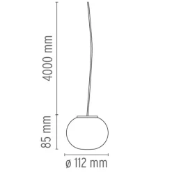 Flos Mini Glo-Ball S taklampe - 11cm