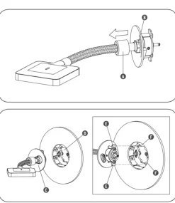 Flos Minikelvin Flex Integrert - Black