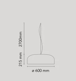 Flos Smithfield takpendel LED