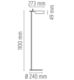 Flos Tab F Led gulvlampe