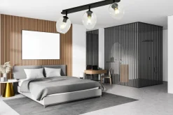 Flow taklampe 3-lys - Svart/Klar