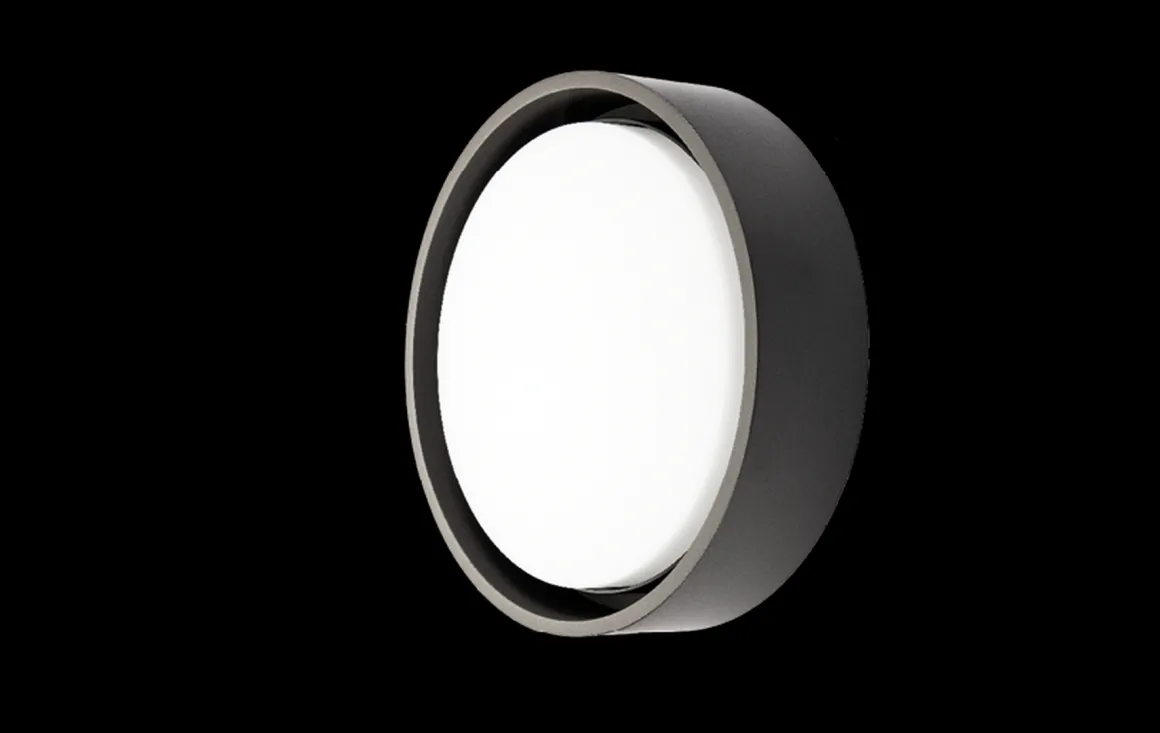 Frame round vegg/taklampe 7W 3000 Kelvin IP66 Dimbar