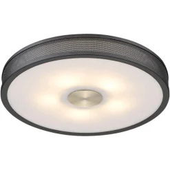 Frame taklampe 43 cm - Svart/Antikk messing