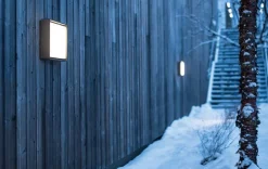 Frame vegg/taklampe 8W LED m/skumringsrelé