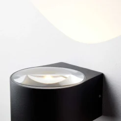 Frey vegglampe IP65 2x6W 2700K - Svart