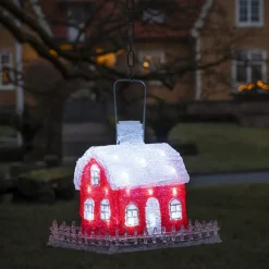 Fuglehus med LED lys