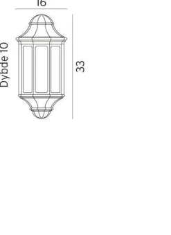 Genova mini 175 vegglampe