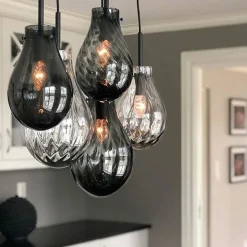 Glitre Dråper 5 stk - Grå