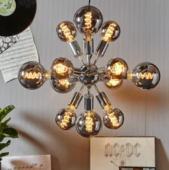 Globepære Smoke Spiral 95mm E27