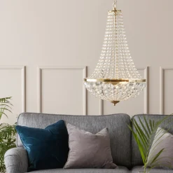 Gransø lysekrone Messing 2L - Messing