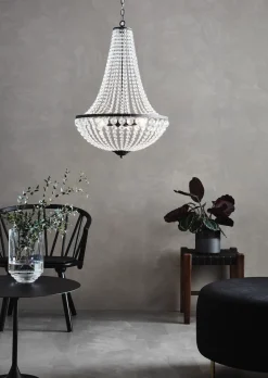 Gränsö lysekrone 3l - Svart/klar - Svart / Klar