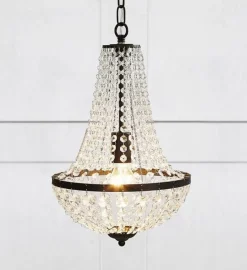 Gränsö lysekrone 2l - Svart/klar - Svart / Klar