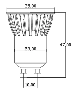 GU10 Mini 4W LED Dimbar 2700K - MR11