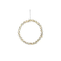 Gullfarget krans - 45 cm