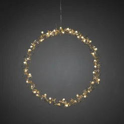 Gullfarget krans - 45 cm