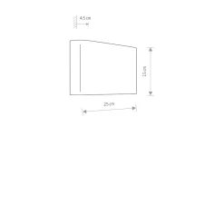 Haga vegglampe opp/ned lys - Gullfarget
